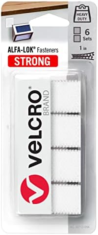 מותג Velcro Alfa-Lok Advestens | ריבועים כבדים עם נעילת הצמד | 6 סטים, 1 ב | עמידות בפני מים ו- UV בבית